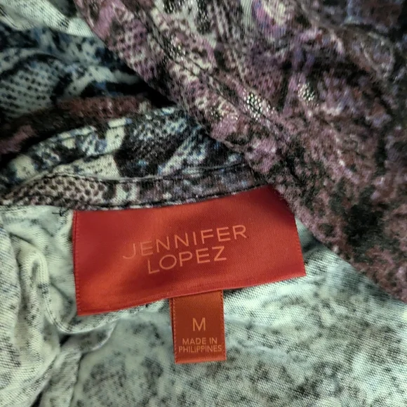 Jennifer Lopez Purple and Blue Snake Print Tunic - Picture 5 of 5